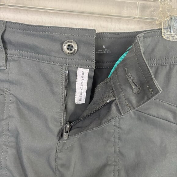 Toad & Co. Metrolite Hiking Shorts Size 8 Gray Drawstring Outdoor Toad&Co - Picture 2 of 9